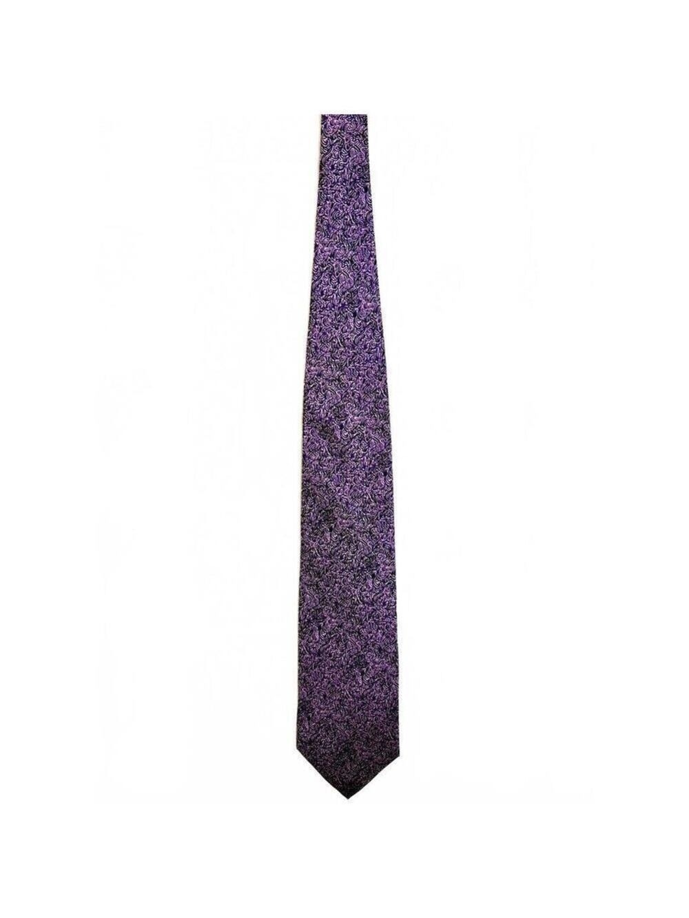 Gouda New York Purple Abstract Silk Tie 59” Art Institute of Chicago Exclusive